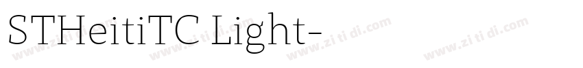 STHeitiTC Light字体转换